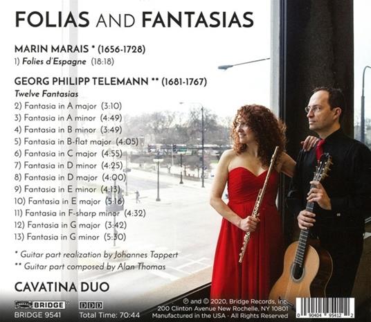 Folias And Fantasias - CD Audio di Cavatina Duo - 2