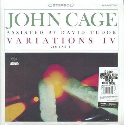 Variation IV vol.2 (Clear Vinyl) - Vinile LP di John Cage