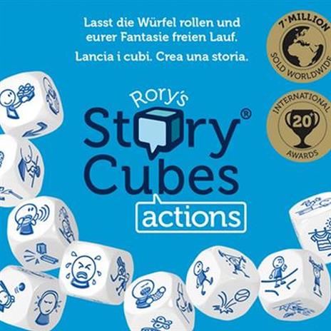 Rory's Story Cubes Actions (azzurro) - Base - Multi (ITA). Gioco da tavolo - 5