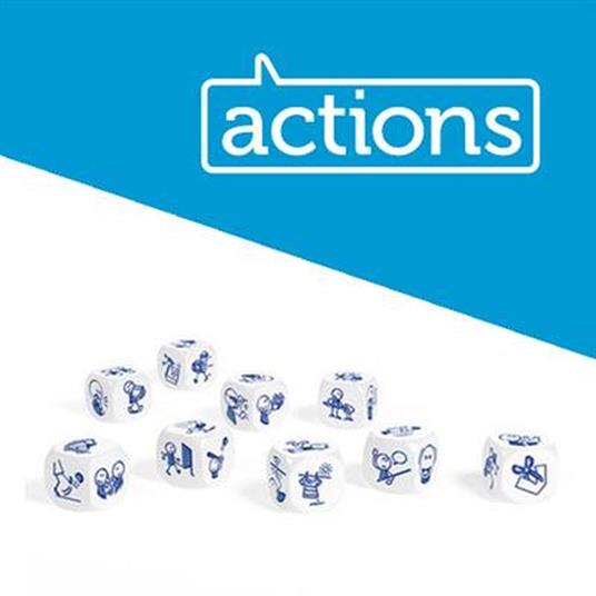Rory's Story Cubes Actions (azzurro) - Base - Multi (ITA). Gioco da tavolo - 6