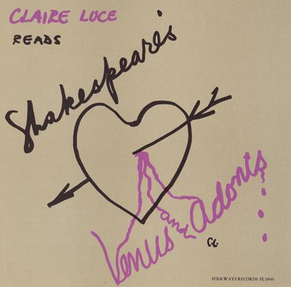 Claire Luce - Venus & Adonis: By William Shakespeare - CD Audio