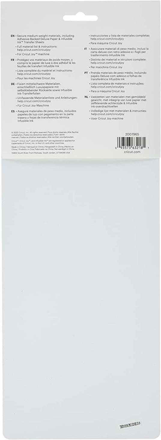 Cricut Tappetino StandardGrip Joy, 11,4 cm x 30,5 cm (4,5 x 12