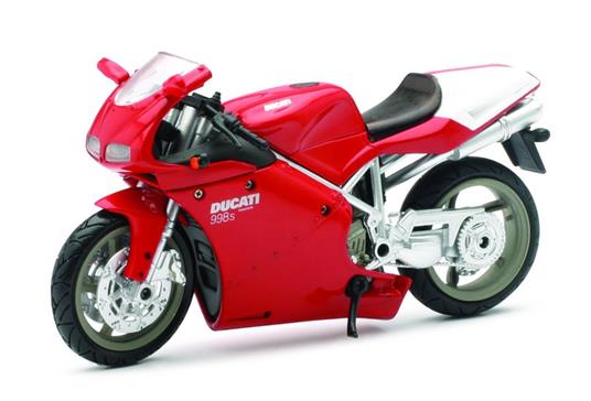 Modellino Ducati. Ducati 998S. Scala 1:12. Giallo