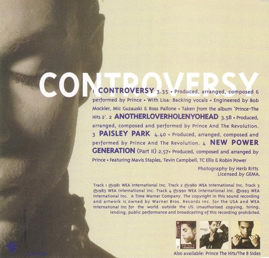 Controversy - CD Audio di Prince - 2