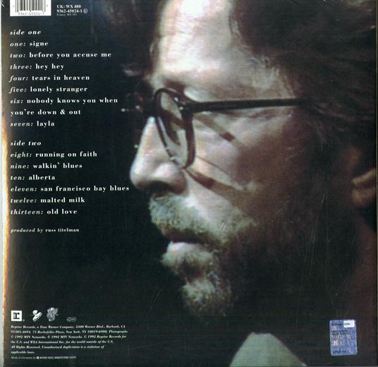 Unplugged - Vinile LP di Eric Clapton - 2