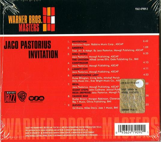 Invitation - CD Audio di Jaco Pastorius - 2