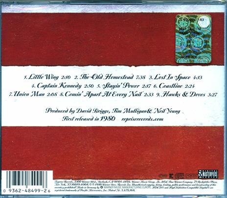 Hawks & Doves (Remastered) - CD Audio di Neil Young - 2
