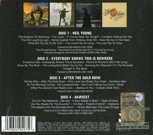 Archives. Official Release Series Discs 1-4 - CD Audio di Neil Young - 2
