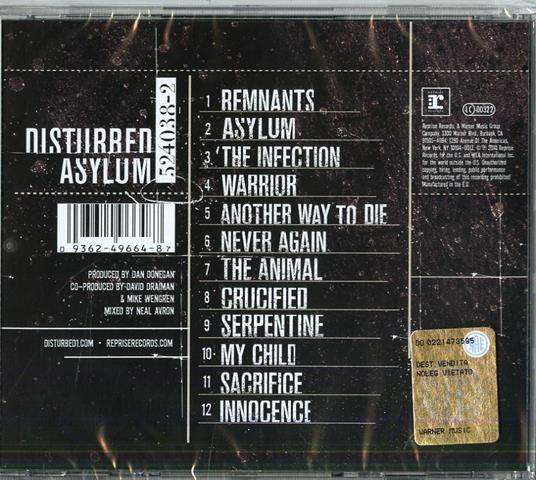 Asylum - CD Audio di Disturbed - 2