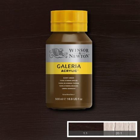 Acrilico Winsor & Newton Galeria 500ml – Terra D''ombra Bruciata