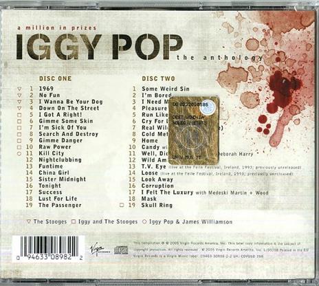 A Million in Prizes: The Iggy Pop Anthology - CD Audio di Iggy Pop - 2