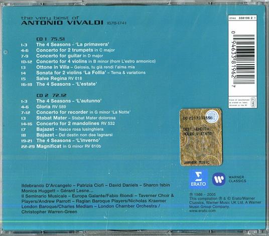 The Very Best of Vivaldi - CD Audio di Antonio Vivaldi - 2