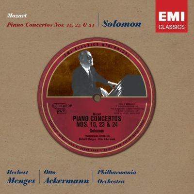 Concerti per pianoforte n.15, n.23, n.24 - CD Audio di Wolfgang Amadeus Mozart,Philharmonia Orchestra,Otto Ackermann,Herbert Menges,Solomon