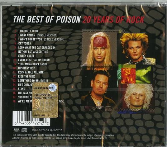 The Best of Poison. 20 Years of Rock - CD Audio di Poison - 2