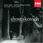Sinfonie n.1, n.14 - CD Audio di Dmitri Shostakovich,Berliner Philharmoniker,Simon Rattle