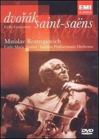 Anton Dvorak, Camille Saint-Saëns. Cello Concerto (DVD) - DVD di Antonin Dvorak,Camille Saint-Saëns,Carlo Maria Giulini,Mstislav Rostropovich,London Philharmonic Orchestra