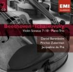 Sonate per violino n.7,, n.8, n.9, n.10 / Trio con pianoforte - CD Audio di Ludwig van Beethoven,Pyotr Ilyich Tchaikovsky,Jacqueline du Pré,Pinchas Zukerman,Daniel Barenboim