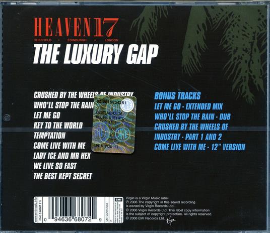 The Luxury Gap - CD Audio di Heaven 17 - 2