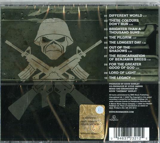 A Matter of Life and Death - CD Audio di Iron Maiden - 2