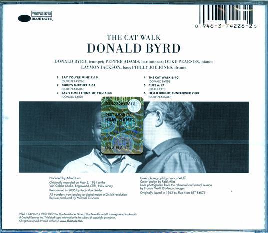The Cat Walk (Rudy Van Gelder) - CD Audio di Donald Byrd - 2