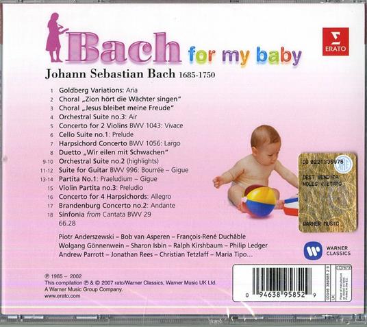 Bach for My Baby - CD Audio di Johann Sebastian Bach - 2