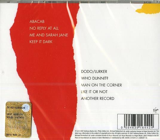 Abacab (Remastered) - CD Audio di Genesis - 2