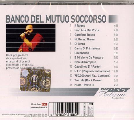 The Best of Platinum - CD Audio di Banco del Mutuo Soccorso - 2