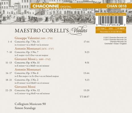 Maestro Corelli's Violins - CD Audio di Collegium Musicum 90 - 2
