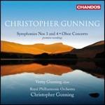 Sinfonie n.3, n.4 - Concerto per oboe e orchestra d'archi - CD Audio di Royal Philharmonic Orchestra,Christopher Gunning