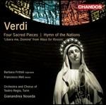 Inno delle nazioni - 4 Pezzi sacri - CD Audio di Giuseppe Verdi,Barbara Frittoli,Francesco Meli,Gianandrea Noseda,Orchestra del Teatro Regio di Torino