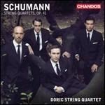 Quartetti per archi n.1, n.2, n.3 - CD Audio di Robert Schumann,Doric String Quartet