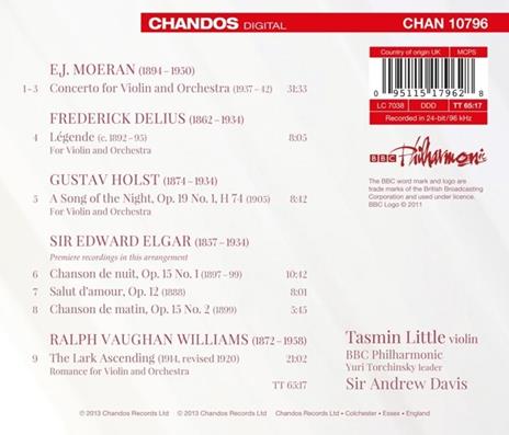 The Lark Ascending - CD Audio di Tasmin Little - 2