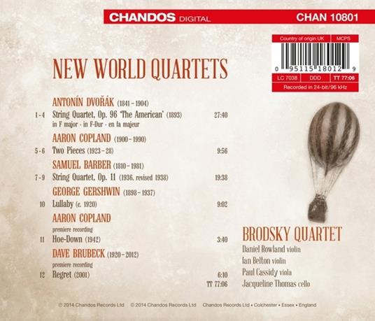 New World Quartet - CD Audio di Brodsky Quartet - 2