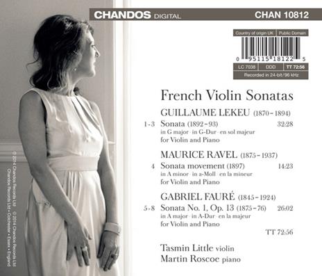 Opere per violino e pianoforte - CD Audio di Maurice Ravel,Gabriel Fauré,Guillaume Lekeu - 2