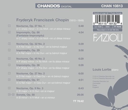 Musica per pianoforte vol.3 - CD Audio di Frederic Chopin,Louis Lortie - 2