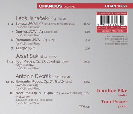 Czech Violin Music - CD Audio di Jennifer Pike - 2
