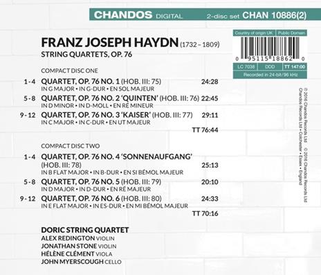 Quartetti per Archi vol.2 - CD Audio di Franz Joseph Haydn - 2