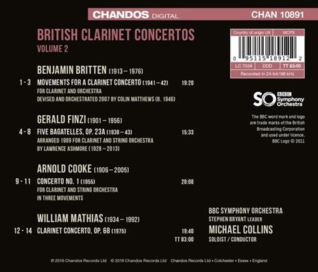 British Clarinet Concerto - CD Audio di Michael Collins - 2