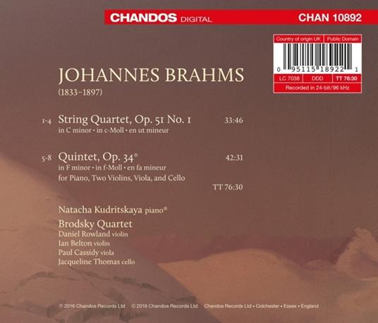 Opere cameristiche - CD Audio di Johannes Brahms - 2