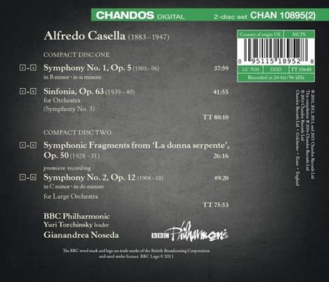 Sinfonie - CD Audio di Alfredo Casella - 2