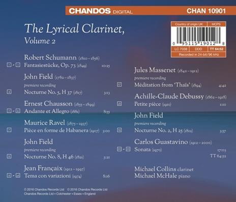 Lyrical Clarinet vol.2 - CD Audio di Michael Collins - 2