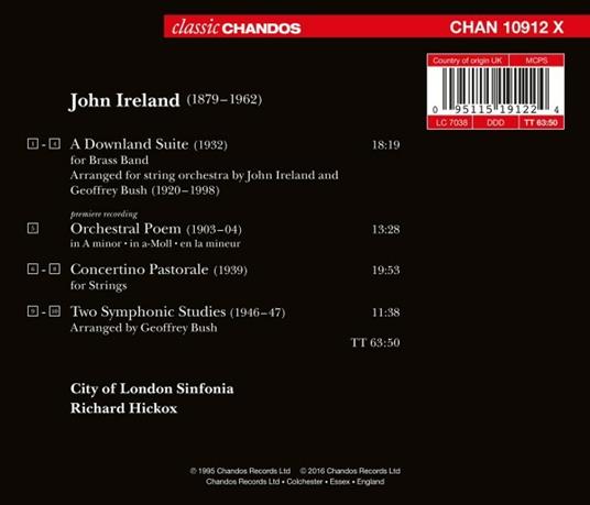 A Dowland Suite - CD Audio di John Ireland - 2