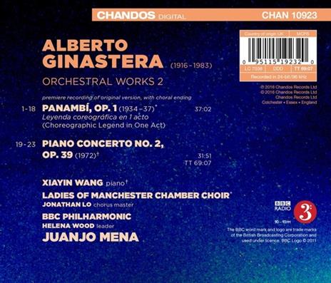 Orchestral Works 2 - CD Audio di Alberto Ginastera,BBC Philharmonic Orchestra - 2