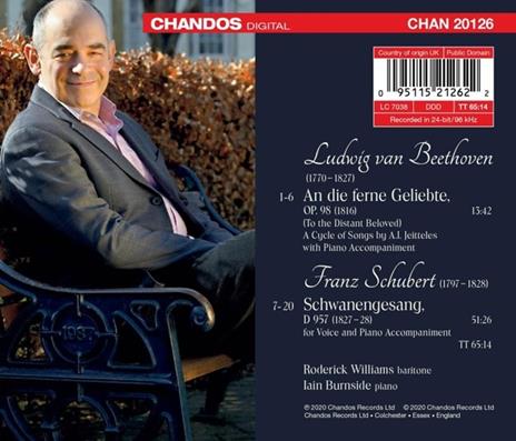 Schubert, Beethoven - CD Audio di Roderick Williams - 3