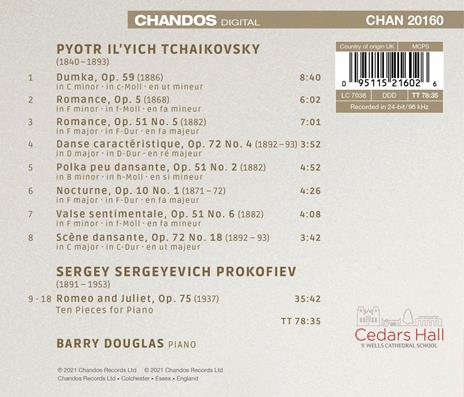 Tchaikovsky Plus One Vol.3 - CD Audio di Pyotr Ilyich Tchaikovsky,Barry Douglas - 2
