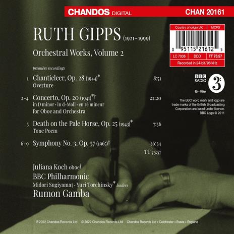 Orchestral Works Vol.2 - CD Audio di BBC Philharmonic Orchestra,Ruth Gipps,Juliana Koch - 2