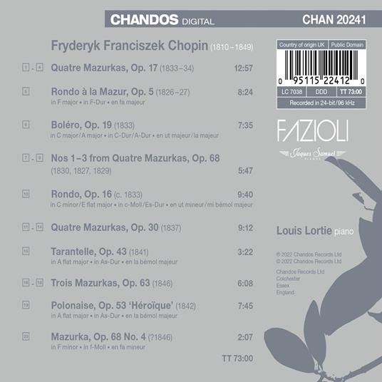Louis Lortie Plays Chopin vol.7 - CD Audio di Frederic Chopin,Louis Lortie - 2