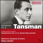 Sinfonie n.2, n.3 - Quattro movimenti - SuperAudio CD ibrido di Alexandre Tansman,Oleg Caetani,Melbourne Symphony Orchestra