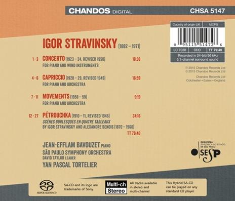 Musica Orchestrale - SuperAudio CD ibrido di Igor Stravinsky - 2