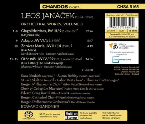 Opere orchestrali vol.3 - SuperAudio CD ibrido di Leos Janacek - 2